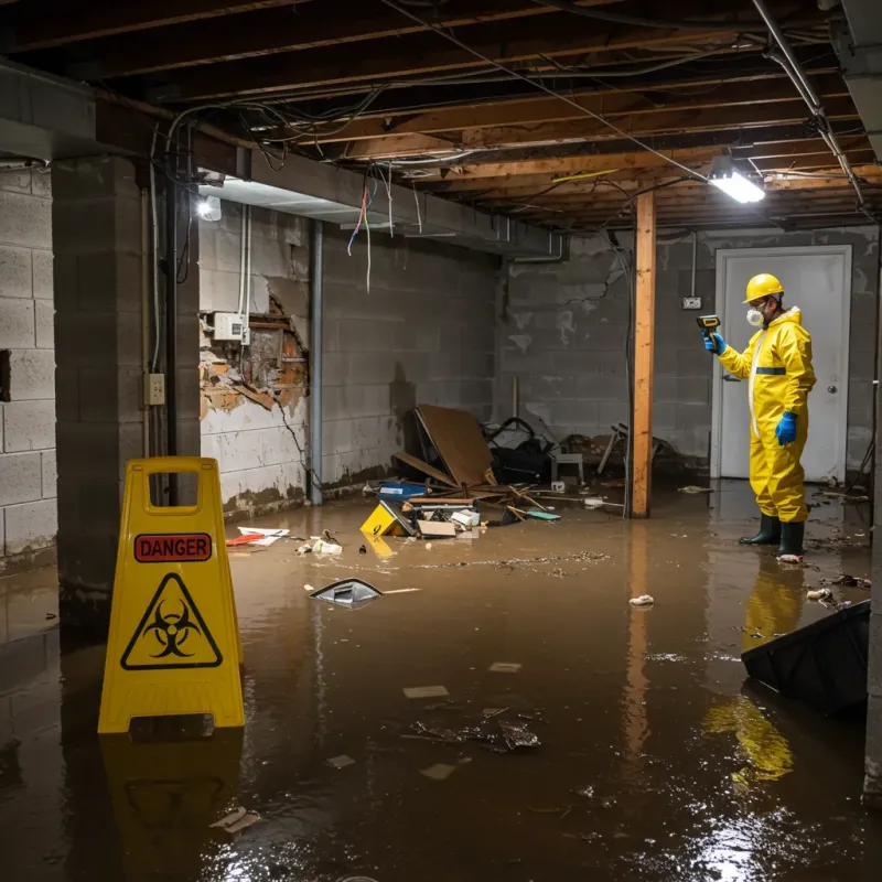 Flooded Basement Electrical Hazard in Oconee County, GA Property